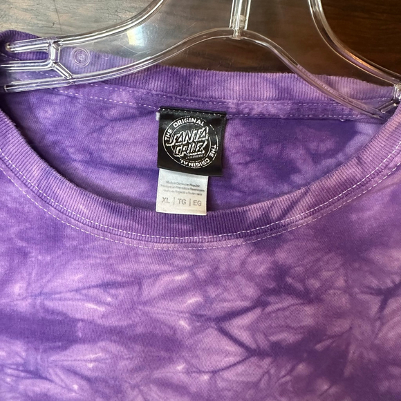 Lot of 3 Men’s XL Santa Cruz Skate Tee Shirts Black & Purple - Picture 5 of 10